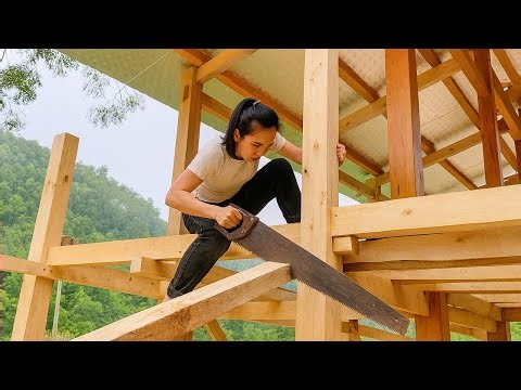 Survival Cabin Build 2025 | 7 Days Alone in the Forest | DIY Off Grid Tiny House - Gia Hân Daily
