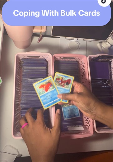 Coping with Bulk Cards 😭😭#pokemon #cardcollector #cardcollection #pokemoncards