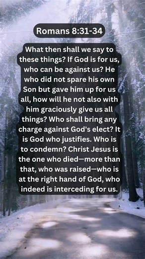 Jesus Saves | Romans 8:31-34 Daily Bible Verse