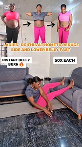 3K views · 2.8K reactions | Exercise to get rid of Lower belly and side belly fat fast at home To join my Weightloss group, click on the link on my bio or send a DM now. Whatsapp +2349072781351 | Adaora Grace Oraefuna | Facebook