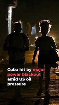 Cuba hit by massive power outage amid US oil pressure | AJ #shorts