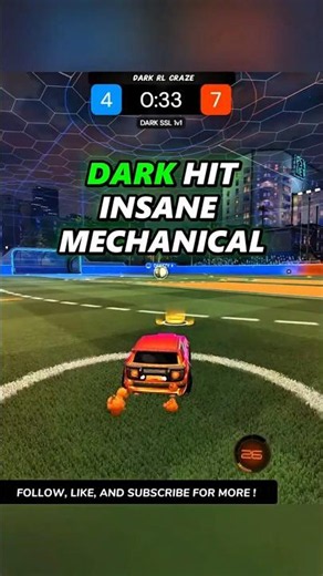 Dark Hit Insane Mechanical Reverse Reset Goal On SSL #rl #rocketleague