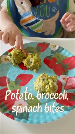 Potato, broccoli, spinach bites for my 10 month old
