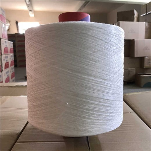 High Quality Raw White 100% Polyester Yarn Recycled Sewing Thread