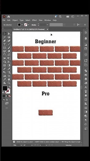 How to Make Brick pattern in Illustrator