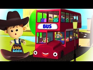 Wheels On The Bus | Bus Song | Nursery Rhymes & Songs For Kids with Little Eddie