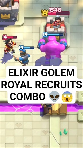 How Elixir Golem and Royal Recruits Dominated the Match #clashroyale