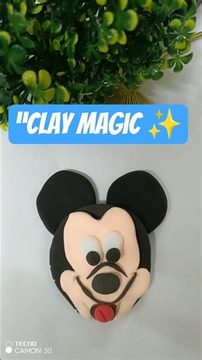 “I Made Mickey Mouse Using Clay 😱”#viral 🔥