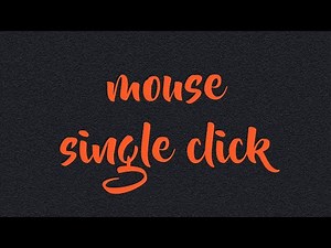 How to change your mouse double click to single click (Windows 10/11)..