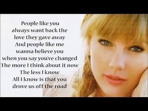 Taylor Swift - All You Had To Do Was Stay [Lyric Video]