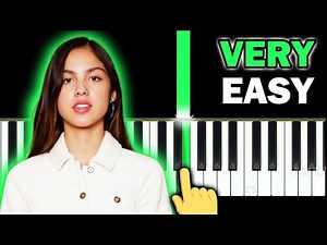Olivia Rodrigo - Deja Vu - VERY EASY Piano tutorial