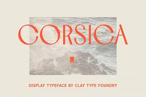 Corsica Display Font, a Sans Serif Font by Studio Clay