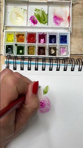 Watercolor Rose Tutorial #watercolor
