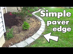 DIY 💪 Paver Stone Border & Grading for Drainage 💧
