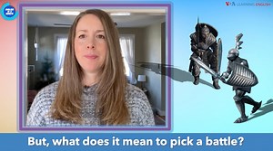 4.6K views · 269 reactions | In this English in a Minute lesson, you will learn what it means to pick your battles. | VOA Learning English | Facebook