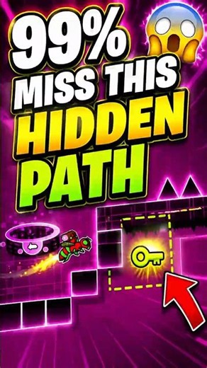 99% Players Take the Wrong Path 😵 | Geometry Dash #geometrydash #shorts