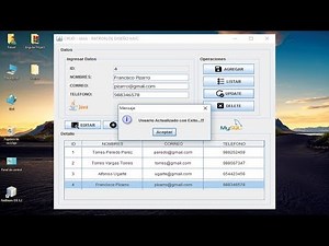 Como hacer CRUD en Java Escritorio MVC - Actualizar