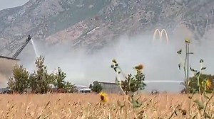 Fire threatens structures near Springville, Utah