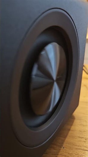 Creative Pebble X Plus subwoofer in action (side)