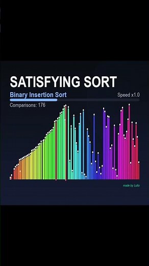 Sorting Algorythms - Binary Insertion Sort #sortingalgorythm #fyp