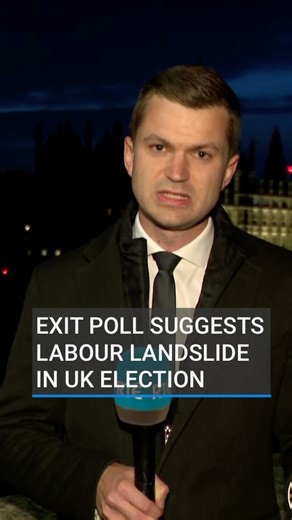 13K views · 29 reactions | Labour is on course for a landslide in the UK general election, according to the exit poll projection, 410 seats. The Conservatives are set for 131 seats. Our London Correspondent Tommy Meskill gives his analysis on the projected ‘seismic’ result from this exit poll.  Tap our bio to read more. #UKelection #labour #conservative #reform #liberaldemocrats | RTÉ News | Facebook