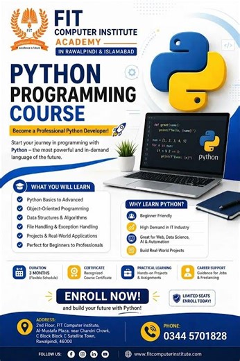Python Programing Course Academy Rawalpindi And Islamabad