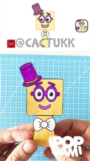 Coloring sprunki oc Twenty papercraft from Numberblocks #sprunki #papercraft #shortvideo