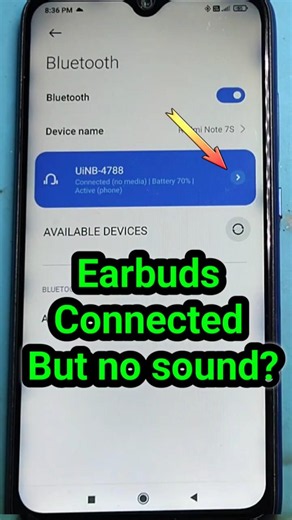 🎧 How to Fix Earbuds Connected But No Sound on Android phone 🔥🔥