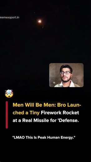 launching firework on real missile 😱