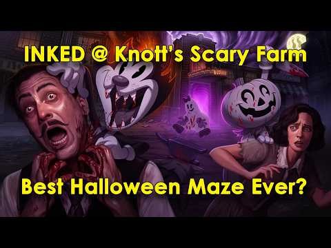 Knott's Scary Farm's INKED | Best Scare Maze Ever? | Full 4k Low Light POV Walkthrough NEW for 2026