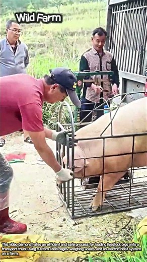 Smart Farming: Effortless Large Livestock Loading Technique #worker #livestock #innovation #farming