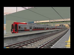 OpenBVE HD: Metro-North Railroad 12 Car Kawasaki M8 EMU WIP Train Stops at Amsterdam Sloterdjik
