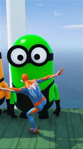 GTA 5 Epic Water Ragdolls Spiderman Jump/Fails Ep 61 #shorts​