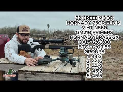 22 CREEDMOOR WITH 75GR ELD M AND N560
