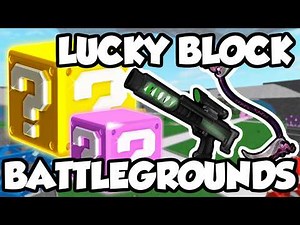 LUCKY BLOCKS Battlegrounds [Walkthrough] Roblox Gameplay
