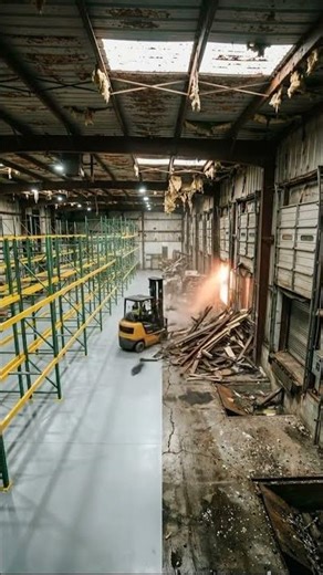 Warehouse Reborn An Industrial Space's Journey from Neglect 🏭✨