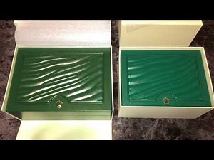 Rolex Authentic Watch Box Comparison New vs Old Review Pre 2014 vs Post 2015