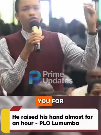 Young Man Raises Hand for Almost an Hour — Lumumba Recognises Him