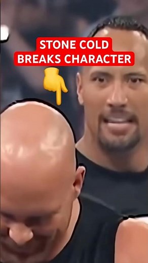 The EXACT Moment Stone Cold BROKE Character 😂 #shorts