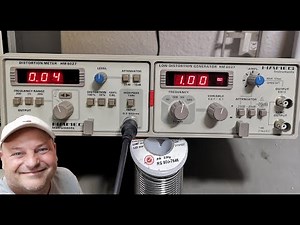 Hameg HM8001 mainframe, HM8027 distortion meter, HM8037 low Distortion generator