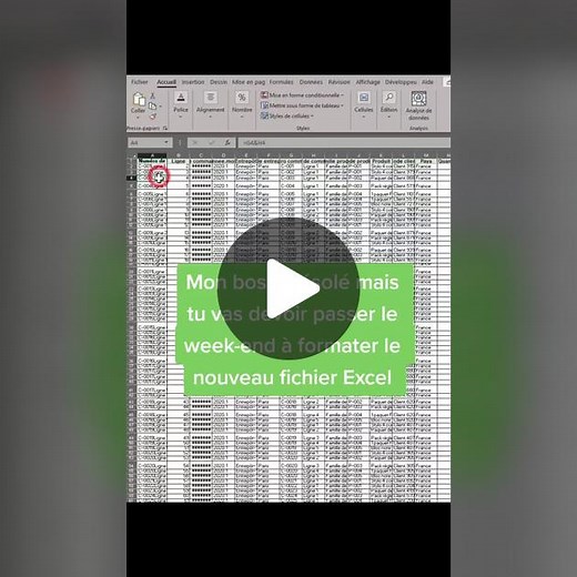 Comment formater rapidement un fichier Excel en utilisant des raccourcis clavier