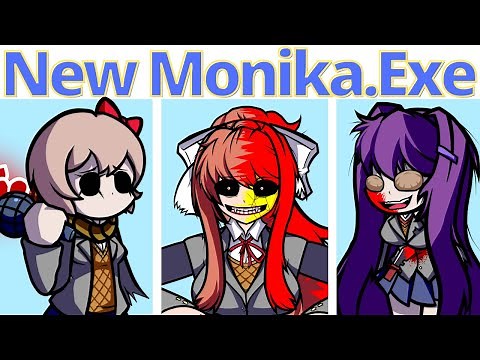 Friday Night Funkin' VS Doki Doki Triple Trouble Monika EXE Reanimated (FNF Mod)