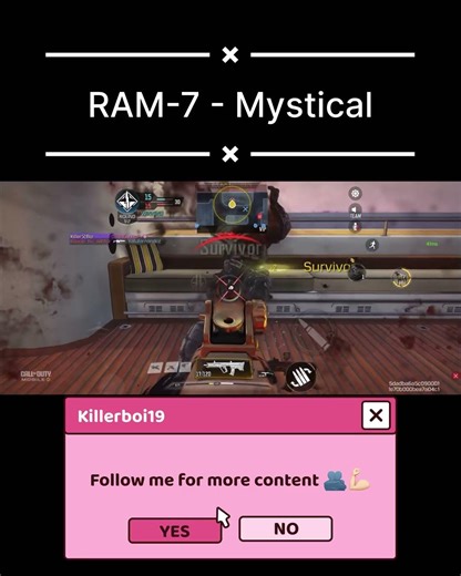 The Aggressive Option: RAM-7 "MYSTICAL" is a LAZER! 😱 | Best Gunsmith Loadout (CODM)