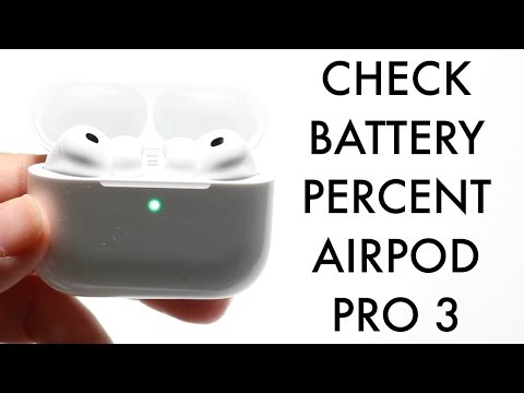 How To Check Battery Percent AirPod Pro 3!