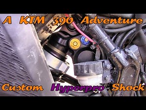 Custom Hyperpro shock for KTM 390 Adventure.