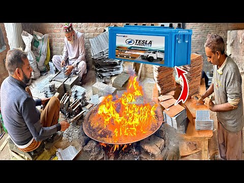 How Wonderful Idea of Making Lead Acid Battery Plates | New Way of Manufacturing Lead Acid Battery