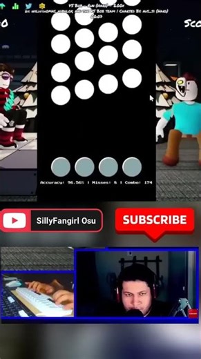 Funky Friday RUN hard 2x speed GODMODE #fnf #osumania #osu #roblox #fnf #funkyfriday #robloxfnf