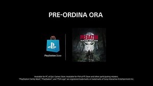 8.5K views · 63 reactions | Predator: Hunting Grounds è in arrivo il 24 aprile 2020 su PS4! Preordinalo per ottenere al lancio oggetti bonus in-game ispirati al film originale: • L'Esclusivo "87 Predator Skin" • Accesso anticipato alla mini-pistola "Ole Painless" --> https://bit.ly/2VOA11g | PlayStation Italia | Facebook