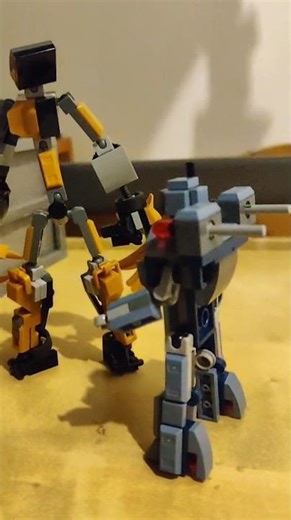 WHAT DID HE SAY!? #lego #skit #funny #new #build #mini #robot #mech #figure #clanker