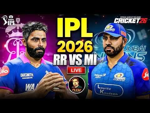 Ipl 2026⌛Rajasthan Royals vs Mumbai Indians💪 Match Live🔴| Cricket 26 Live | RtxVivek